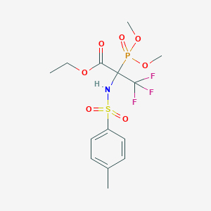 Ethyl 2-(dimethoxyphosphoryl)-3,3,3-trifluoro-2-{[(4-methylphenyl)sulphonyl]amino}propanoate