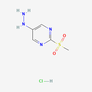 B3041712 2-Methylsulfonyl-5-hydrazinopyrimidine hydrochloride CAS No. 343629-62-9