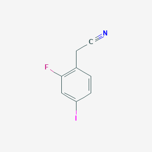 molecular formula C8H5FIN B3041714 2-(2-Fluoro-4-iodophenyl)acetonitrile CAS No. 345963-95-3