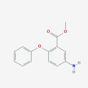 molecular formula C14H13NO3 B3041718 Methyl 5-amino-2-phenoxybenzoate CAS No. 346704-91-4