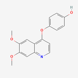 molecular formula C17H15NO4 B3041719 4-(6,7-二甲氧基喹啉-4-氧基)苯酚 CAS No. 347405-65-6