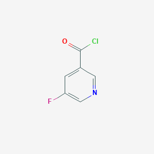 molecular formula C6H3ClFNO B3041722 5-Fluoropyridine-3-carbonyl chloride CAS No. 350-04-9