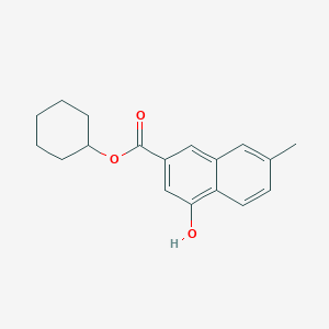 4-Hydroxy-7-methyl-naphthalene-2-carboxylic acid cyclohexyl ester