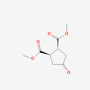 molecular formula C9H12O5 B3041726 4-氧代-环戊烷-反式-1,2-二羧酸二甲酯 CAS No. 35079-19-7