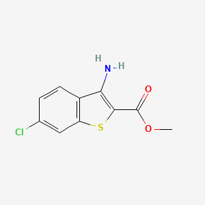 molecular formula C10H8ClNO2S B3041732 3-氨基-6-氯苯并[b]噻吩-2-甲酸甲酯 CAS No. 35212-87-4