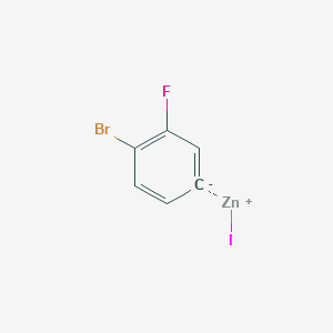 molecular formula C6H3BrFIZn B3041734 4-Bromo-3-fluorophenylzinc iodide CAS No. 352525-65-6