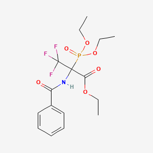 Ethyl 2-(benzoylamino)-2-(diethoxyphosphoryl)-3,3,3-trifluoropropanoate