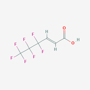molecular formula C6H3F7O2 B3041758 4,4,5,5,6,6,6-Heptafluorohex-2-enoic acid CAS No. 356-03-6