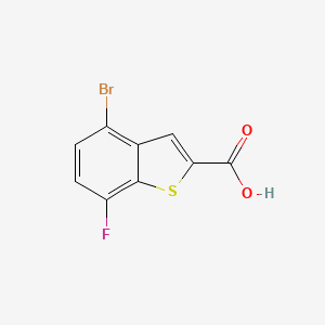 molecular formula C9H4BrFO2S B3041772 4-Bromo-7-fluorobenzo[b]thiophene-2-carboxylic acid CAS No. 360576-06-3