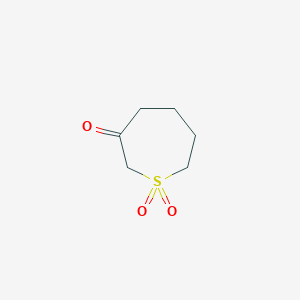 molecular formula C6H10O3S B3041776 Thiacycloheptan-3-one 1,1-dioxide CAS No. 36165-01-2