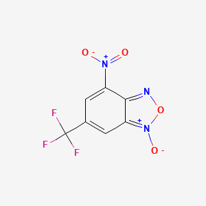molecular formula C7H2F3N3O4 B3041781 4-Nitro-6-(trifluoromethyl)-2,1,3-benzoxadiazol-1-ium-1-olate CAS No. 36389-01-2