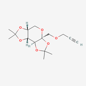 molecular formula C15H22O6 B3041783 2,3:4,5-Di-O-isopropylidene-1-O-propargyl-beta-D-fructopyranose CAS No. 364733-08-4