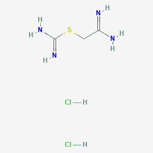2-Amino-2-iminoethyl aminomethanimidothioate dihydrochloride