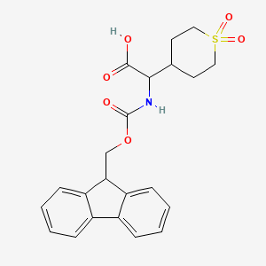 molecular formula C22H23NO6S B3041796 2-(Fmoc-amino)-2-(1,1-dioxo-4-tetrahydrothiopyranyl)acetic acid CAS No. 369402-98-2