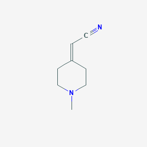 molecular formula C8H12N2 B3041800 2-(1-Methylpiperidin-4-ylidene)acetonitrile CAS No. 37123-91-4