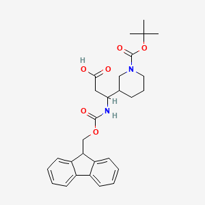 molecular formula C28H34N2O6 B3041804 3-(Fmoc-氨基)-3-(1-boc-3-哌啶基)丙酸 CAS No. 372144-11-1