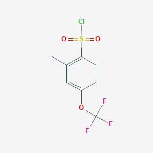 molecular formula C8H6ClF3O3S B3041820 2-Methyl-4-(trifluoromethoxy)benzenesulfonyl chloride CAS No. 376637-84-2