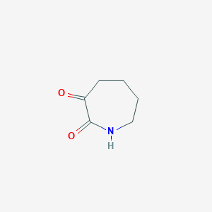 molecular formula C6H9NO2 B3041823 tetrahydro-1H-azepine-2,3-dione CAS No. 37840-08-7