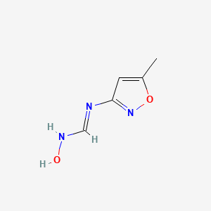 molecular formula C5H7N3O2 B3041830 N'-Hydroxy-N-(5-methylisoxazol-3-yl)formamidine CAS No. 382136-35-8