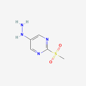 Pyrimidine, 5-hydrazinyl-2-(methylsulfonyl)-