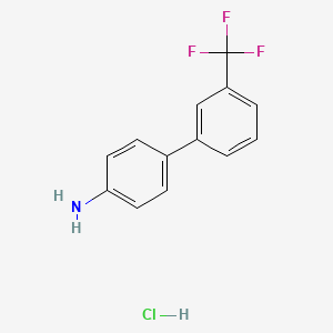 molecular formula C13H11ClF3N B3041841 3'-(三氟甲基)-[1,1'-联苯]-4-胺盐酸盐 CAS No. 3838-42-4