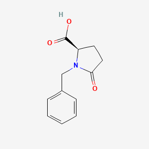 molecular formula C12H13NO3 B3041848 (R)-1-苄基-5-羧基-2-吡咯烷酮 CAS No. 38854-94-3