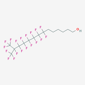 molecular formula C15H13F19O B3041853 7,7,8,8,9,9,10,10,11,11,12,12,13,14,14,14-Hexadecafluoro-13-(trifluoromethyl)tetradecan-1-ol CAS No. 390410-82-9