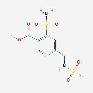 molecular formula C10H14N2O6S2 B3041862 2-(氨基磺酰基)-4-[[(甲基磺酰基)氨基]甲基]-苯甲酸甲酯 CAS No. 393509-80-3