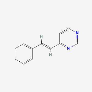 molecular formula C12H10N2 B3041873 4-(苯乙烯基)嘧啶 CAS No. 39816-21-2