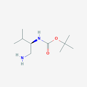 molecular formula C10H22N2O2 B3041880 N-Boc-[(R)-1-(aminomethyl)-2-methylpropyl]amine CAS No. 400652-50-8