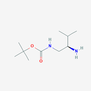 molecular formula C10H22N2O2 B3041882 (R)-tert-Butyl (2-amino-3-methylbutyl)carbamate CAS No. 400652-56-4