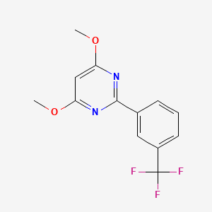 molecular formula C13H11F3N2O2 B3041887 4,6-Dimethoxy-2-[3-(trifluoromethyl)phenyl]pyrimidine CAS No. 402497-49-8
