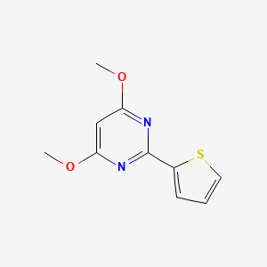 molecular formula C10H10N2O2S B3041890 4,6-Dimethoxy-2-(thiophen-2-yl)pyrimidine CAS No. 402497-53-4