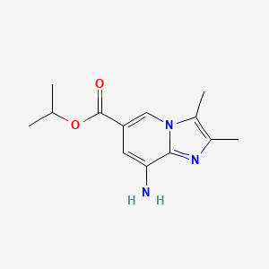 B3041891 Isopropyl 8-amino-2,3-dimethylimidazo[1,2-a]pyridine-6-carboxylate CAS No. 403668-97-3