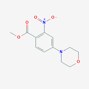 molecular formula C12H14N2O5 B3041896 4-吗啉基-2-硝基苯甲酸甲酯 CAS No. 404010-97-5