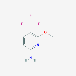 molecular formula C7H7F3N2O B3041898 6-甲氧基-5-(三氟甲基)吡啶-2-胺 CAS No. 405160-57-8