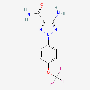 5-Amino-2-[4-(trifluoromethoxy)phenyl]-1,2,3-triazole-4-carboxamide