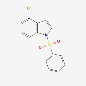 molecular formula C14H10BrNO2S B3041915 4-溴-1-(苯磺酰基)-1H-吲哚 CAS No. 412048-77-2