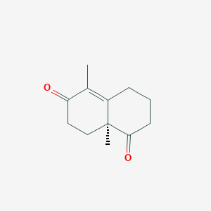 molecular formula C12H16O2 B3041924 (S)-5,8a-Dimethyl-3,4,8,8a-tetrahydro-2H,7H-naphthalene-1,6-dione CAS No. 41722-49-0