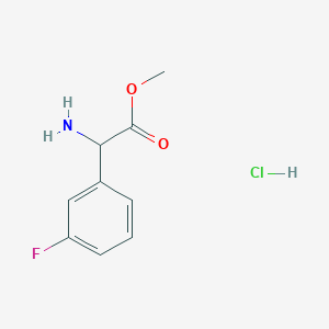 molecular formula C9H11ClFNO2 B3041940 Methyl amino(3-fluorophenyl)acetate hydrochloride CAS No. 42718-21-8