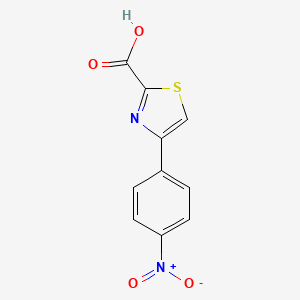 molecular formula C10H6N2O4S B3041961 4-(4-Nitrophenyl)thiazole-2-carboxylic acid CAS No. 4415-05-8
