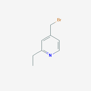 molecular formula C8H10BrN B3041962 4-(Bromomethyl)-2-ethylpyridine CAS No. 442910-31-8