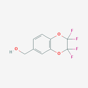 molecular formula C9H6F4O3 B3041973 6-(Hydroxymethyl)-2,2,3,3-tetrafluoro-1,4-benzodioxane CAS No. 444919-46-4