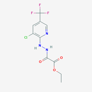 Ethyl 2-{2-[3-chloro-5-(trifluoromethyl)-2-pyridinyl]hydrazino}-2-oxoacetate