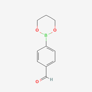 molecular formula C10H11BO3 B3041979 4-(1,3,2-Dioxaborinan-2-yl)benzaldehyde CAS No. 4463-41-6