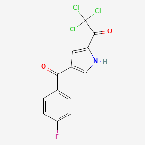 2,2,2-Trichloro-1-[4-(4-fluorobenzoyl)-1H-pyrrol-2-yl]-1-ethanone