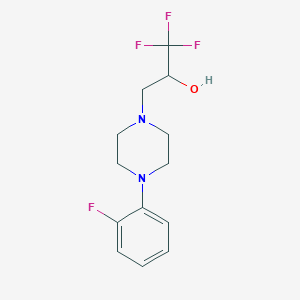 1,1,1-Trifluoro-3-[4-(2-fluorophenyl)piperazino]-2-propanol