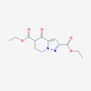 4-Oxo-4,5,6,7-tetrahydro-pyrazolo[1,5-a]pyridine-2,5-dicarboxylic acid diethyl ester