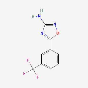 molecular formula C9H6F3N3O B3042007 5-(3-Trifluoromethyl-phenyl)-[1,2,4]oxadiazol-3-ylamine CAS No. 462659-89-8