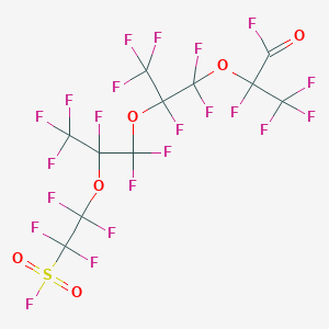 2,3,3,3-Tetrafluoro-2-[1,1,2,3,3,3-hexafluoro-2-[1,1,2,3,3,3-hexafluoro-2-(1,1,2,2-tetrafluoro-2-fluorosulfonylethoxy)propoxy]propoxy]propanoyl fluoride